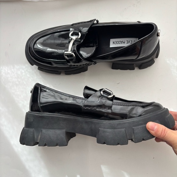 Steve Madden Trifecta Lugg Loafer Chunky Sz 8.5M - Picture 5 of 9